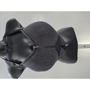 PINK by Victoria Secret Black Zip-Up Sports Bra XXL